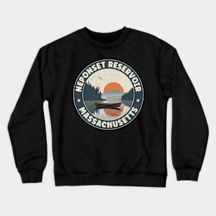 Neponset Reservoir Massachusetts Sunset Crewneck Sweatshirt